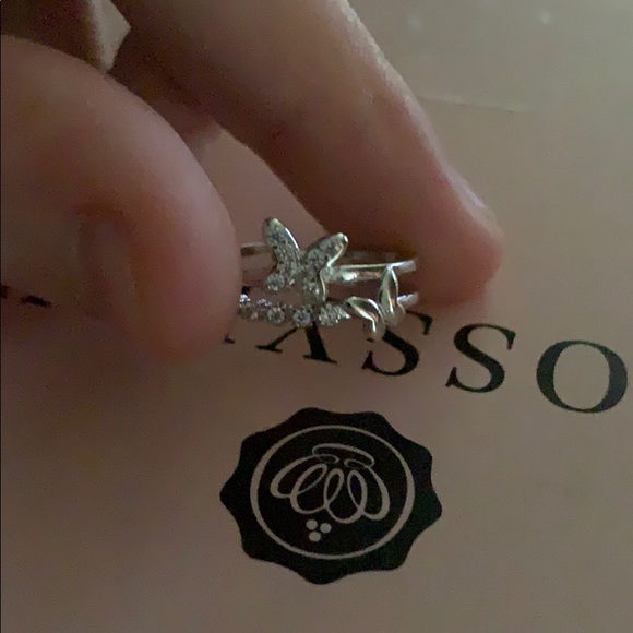 Butterfly Open sterling Silver Ring - Picture 7 of 7